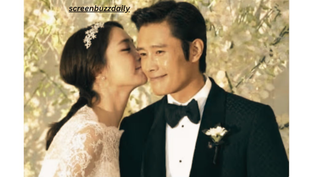 Korean celebrity couple Lee Min Jung and Lee Byung Hun
