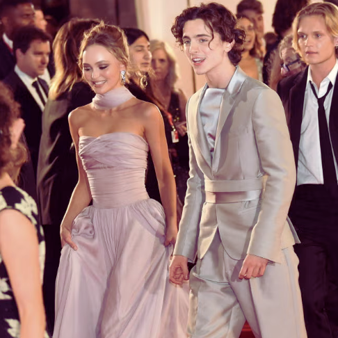 Timothée Chalamet and Lily-Rose